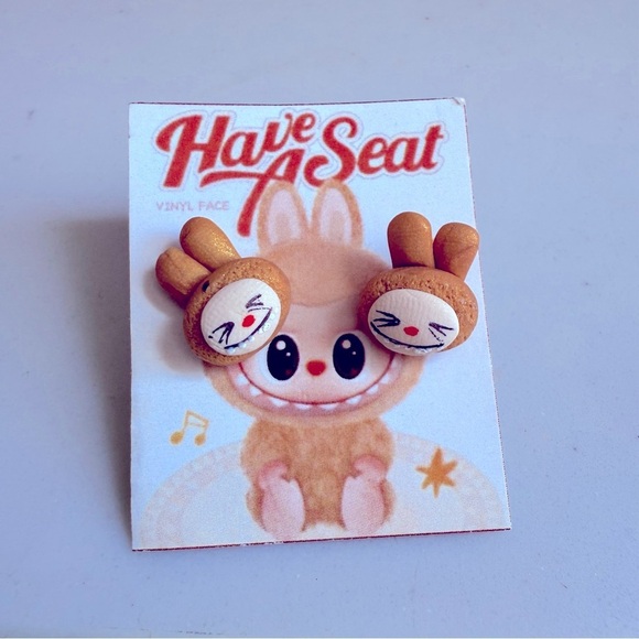 NWT Handmade 1 Labubu SS Post Earrings - Picture 5 of 7